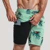 Anna-Kaci Swim Men's Tropical Toucan Print Swim Trunks with Elastic Drawstring Waist and Quick-Dry Lightweight Fabric - 4 of 4