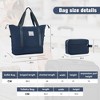 Naysaye Luggage Softside Expandable 3 Piece Luggage Set with Duffel Bag TSA Lock Spinner Wheels for Travel, Dark Blue, 31.78"*20"*12.33" - 4 of 4