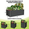 2PCS Galvanized Raised Garden Bed, 6x3x1.5ft Metal Raised Garden Beds Outdoor - Heavy-Duty Planter Boxes Outdoor for Vegetables, Herbs, Flowers - 2 of 4