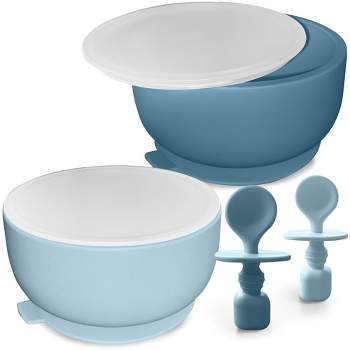 Upward Baby Silicone Bowl 3Pc Set With Spoon Multi, one size - Harris Teeter