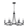 Capital Lighting Sonnet 6 - Light Chandelier in  Matte Black - 4 of 4