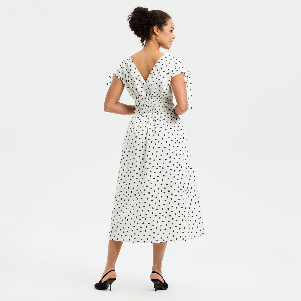 Women's Tie Shoulder Midi Dress - A New Day™ - thumbnail 5