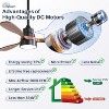 48 Inch Smart Ceiling Fans with Lights and Remote APP Control Reversible DC Light Fan Indoor and Outdoor Ceiling Fan - 4 of 4