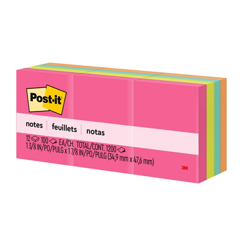 Post-it 12pk Sticky Notes 1.5&#34;x2&#34; Poptimistic Collection, 5 of 13