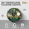 Holiday Bright Lights Twinkling Cluster LED Rice Light Reel, 20 Foot Long 768 Lights for Indoor/Outdoor Christmas Decoration, Pure White - 2 of 4