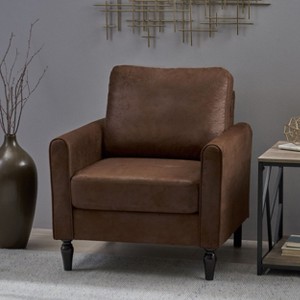 Sapphtopaz Modern Accent Chair Club Upholstered Chairs with Tapered Legs Single Armchair Comfy Chair for Bedroom, Living Room, Reading Room - 1 of 4
