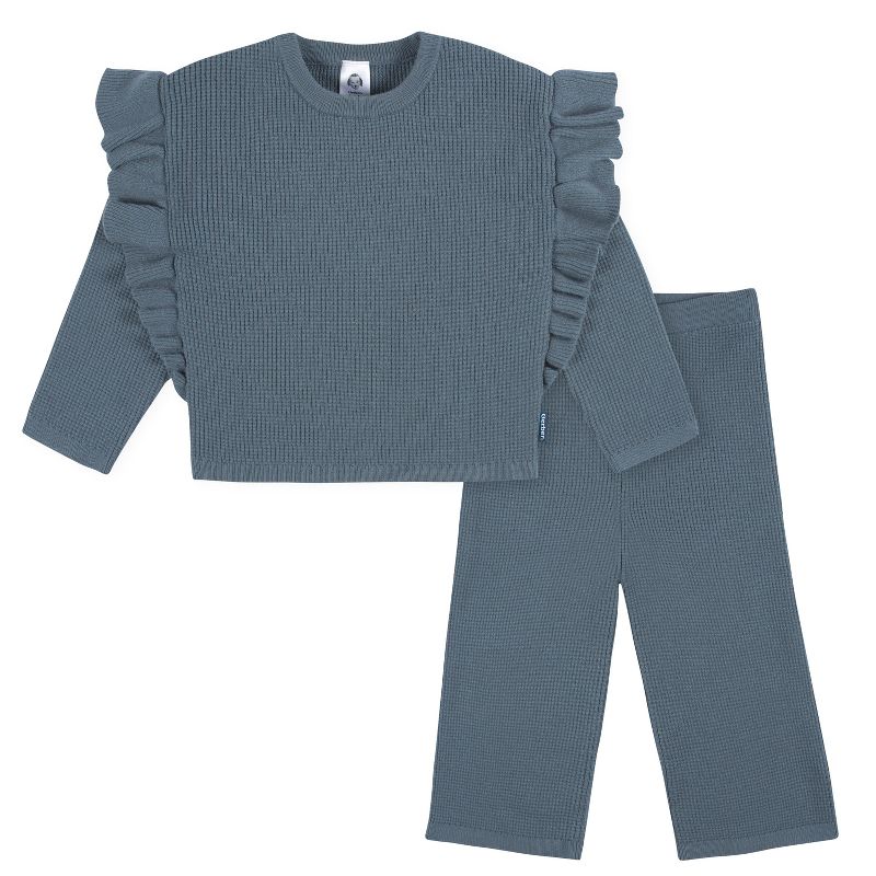 Gerber Baby and Toddler Girls' 2-Piece Knit Sweater & Pant Set, 1 of 10