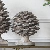GlasFlength Decorative Objects Abstract Pinecone Decor Accent Decor Pine Cones Vintage Pinecone Table Decor for Room, Gray, 6.9"*6.7"*10.6" - 2 of 4