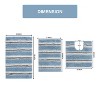 Home Weavers Glamour Collection 100% Polyester Microfiber Bathroom Rug, Non Slip Bath Mat Water Absorbent Soft Microfiber Shaggy Mat Machine Washable - 3 of 4
