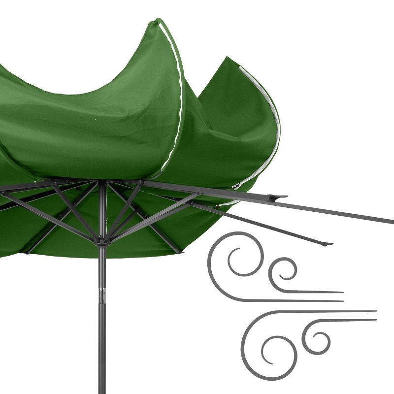 10' UV and Wind Resistant Tilting Market Patio Umbrella with Base - CorLiving, 5 of 7
