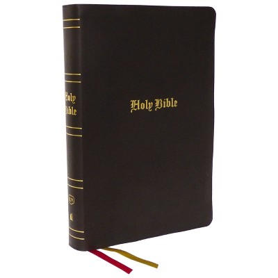 KJV Holy Bible: Super Giant Print with 43,000 Cross References, Brown Bonded Leather, Red Letter, Comfort Print (Thumb Indexed): King James Version