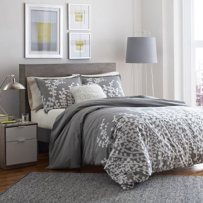 target grey comforter set