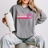 S.W.Smiley Love Retro Heart Eyes - Women's Lightweight Garment Dyed Sweatshirt - 2 of 3