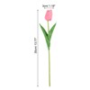 Unique Bargains PU Real Touch Artificial Flowers with Stems 24 Pcs - 2 of 4