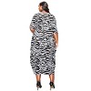 L I V D Women's Gwenyth Zebra Print Pocket Dress - 3 of 3