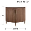 Studio 55D Muir 39 1/2" Wide Birch 2-Door Demilune Cabinet - 4 of 4