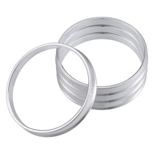 Unique Bargains Aluminum Alloy Car Auto Hub Centric Rings Wheel Bore Center Spacer Silver Tone 4 Pcs - 1 of 4