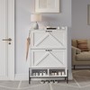 Shoe Cabinet with 2 Flip Drawers,, Freestanding Shoe Storage Cabinet for Front Door Entrance, Holds Up to 24 Pairs of Shoes, Dry and Wet Separation, - 2 of 4