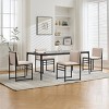 Modern Accent Chair with Metal Base, High-Resilience Foam, Minimalist Style for Office, Lounge, or Bar Area-Cuddlewood - 3 of 4