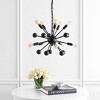 JONATHAN Y 19.5" Adjustable Iron Orbit Modern Industrial Sputnik LED Chandelier Black : UL Listed, No Shade, E12 Base - 3 of 4