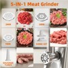 SUGIFT 1200W 5-in-1 Electric Meat Grinder with Sausage Maker & Stainless Steel Blades, Easy Clean Design for Home Kitchen - 4 of 4