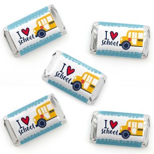 Big Dot of Happiness Back to School - Mini Candy Bar Wrapper Stickers - First Day of School Classroom Decorations Small Favors - 40 Count - 1 of 4
