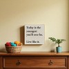 Slickblue Inspirational Wood Wall Sign – “Live Like It” Quote – Rustic 7x7 Motivational Decor, Color Options - 2 of 3