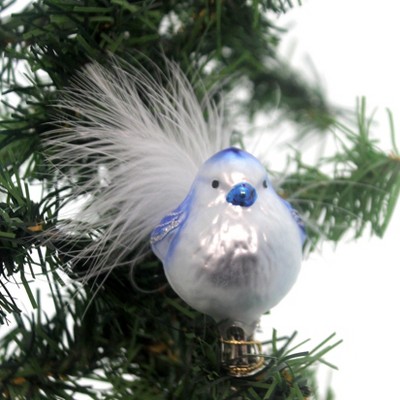 Inge Glas Blue Birdie Clip-On Ornament Spring  -  Tree Ornaments