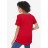Woman Within Plus Size Cuffed Americana Print Tee - 3 of 4