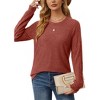 Women's Crewneck Raglan Long Sleeve Saloogoe Tunic Sweatshirts Lightweight Sweaters Fall Fashion Tops 2025 - 3 of 4