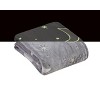 GoodGram Space Adventures Stars & Moons Glow In The Dark Ultra Soft & Plush Fleece Accent Throw Blanket - 50 In. X 60 In. - 2 of 2