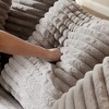 Dolonm Modern Double Sleeper Sofa Comfortable Cloud Couch Soft Fluffy Corduroy Upholstery with Square Armrests - 3 of 4