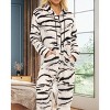 ADR Women's Plush Fleece One Piece Hooded Footed Zipper Pajamas, Soft Adult Jumpsuit PJs with Hood - 2 of 4