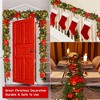 MOEPISY 9FT Prelit Christmas Garland with 50 LED Timer Lights - 4 of 4