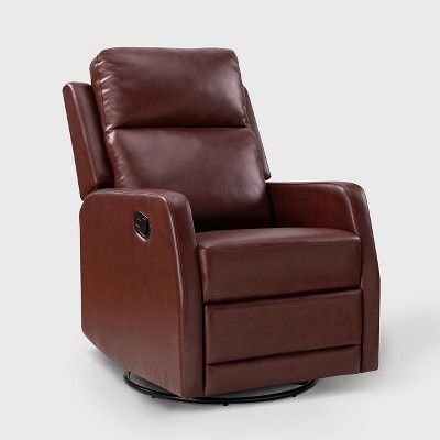 Ofelia Upholstery Wingback Swivel Recliner for Bedroom and Living Room |Artful Living Design