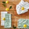 KITCHENAID Albany Kitchen Towel 4-Pack Set, Pistachio/White, 16"x26" - 2 of 4