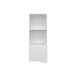GlasFlength Decorative Storage Cabinets Accent Storage Cabinet Wall Cabinet Wall Storage Shelf With 1 Door for Room, White, 13.4"*16.1"*43.3" - 1 of 4
