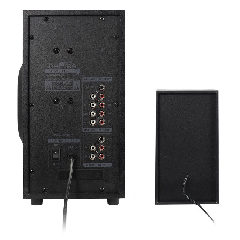 beFree Sound 5.1 Channel Bluetooth Surround Sound Speaker System in Black, 4 of 7
