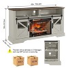 Electric Fireplace Entertainment Center with Door Sensor - 2 of 4
