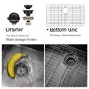 33x22 Inch Farmhouse Workstation Gunmetal Black All In One Kitchen Sink 18 Gauge Stainless Steel Single Bowl Sink With Faucet - 2 of 4