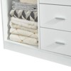Keloyid 63 in. W White Tower System Modular 7 -Shelf Wood Closet System with 4 Drawers - 3 of 4