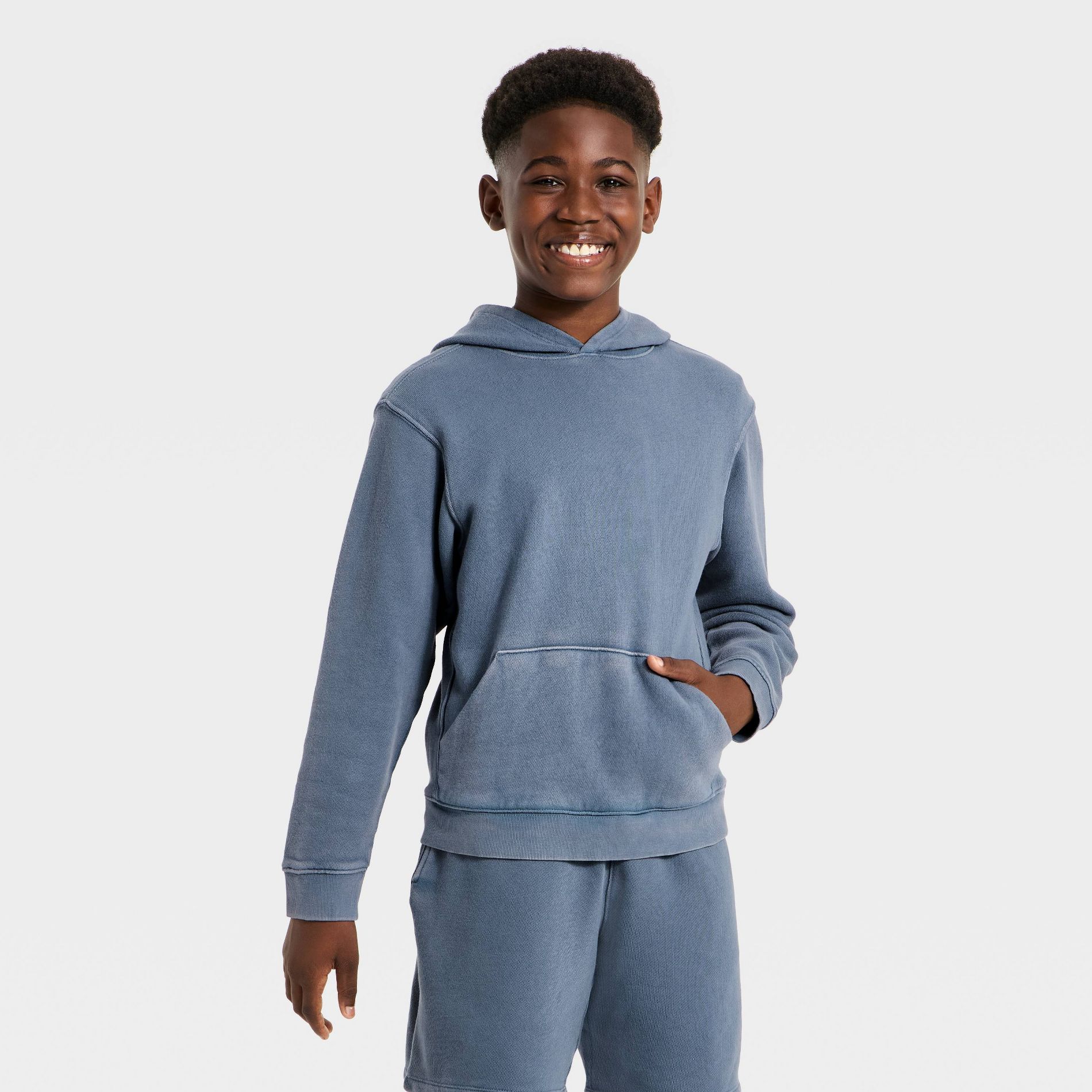 Boys' French Terry Hooded Pullover Sweatshirts - All In Motion™