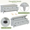 CENGHU Classic Storage Ottoman Bench, Storage Bench with Cushioned Seat and Three Drawers for Storage, for Entryway and Living Room - 4 of 4