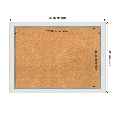 Eva Ombre Gold Narrow Framed Natural Cork Bulletin Board