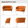 Savier 50.2" Contemporary Velvet Living Room and Bedroom Tufted Loveseat | KARAT HOME - 4 of 4