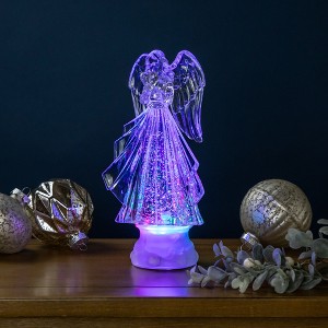 Northlight LED Lighted Acrylic Angel Christmas Snow Globe - 8.75" - 1 of 4