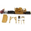 Kenworth T880 Day Cab Red and Trail King TK120 Lowboy Trailer w/CAT Caterpillar D11R Dozer 1/50 Diecast Model by Diecast Masters - 2 of 4