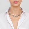 Adornia Flat Curb CZ Chain Necklace - 2 of 4