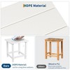 TROPOW 18" Square Outdoor Side Table - HDPE Weather-Resistant Patio End Table for Beach/Porch (Easy Assembly) - 3 of 4