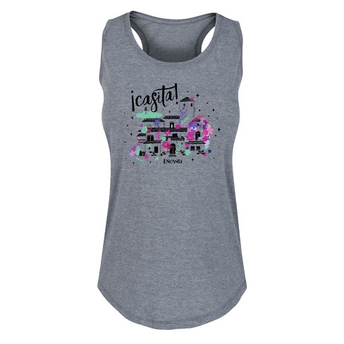 Women's Disney Casita Graphic Racerback Tank - Heather Grey - 3x : Target